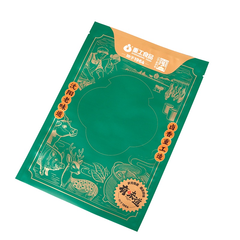 Трехсторонний герметичный пакет для мяса